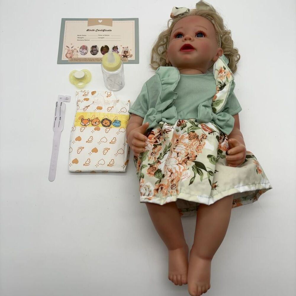 unknown brand Lifelike Awake Realistic Vinyl Reborn Baby Doll